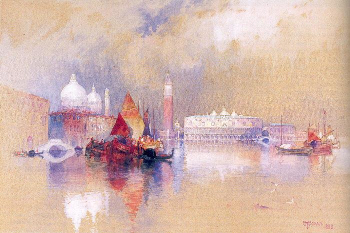 Moran, Thomas View of Venice Sweden oil painting art